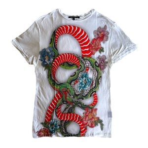 Christopher Kane Snake Tattoo Print T-Shirt
